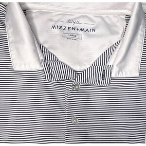 Mizzen+Main Phil Mickelson Golf Polo Men's Large Striped Performance Stretch